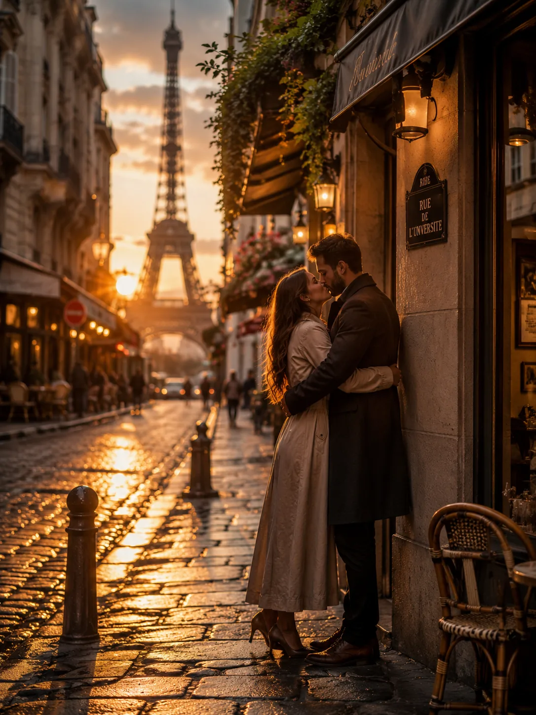 صورة شارع ⁦Paris⁩ في الساعة الذهبية