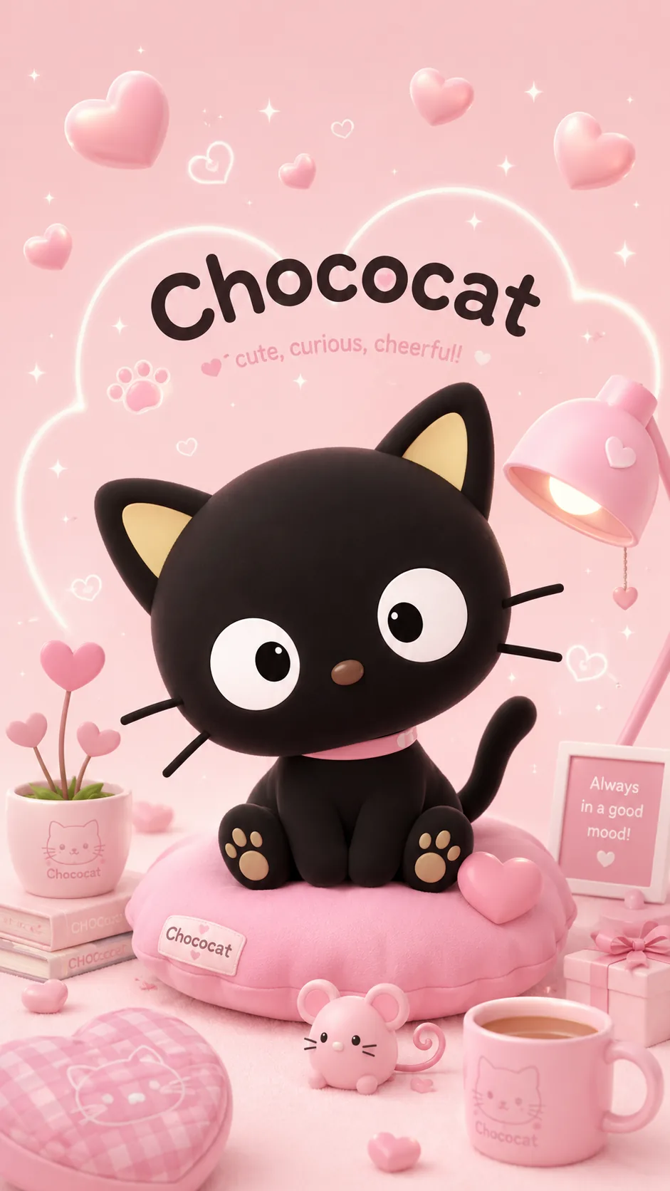 Cute Chococat Pastel Wallpaper