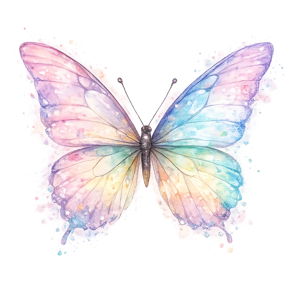 Watercolor Butterfly Transparent PNG