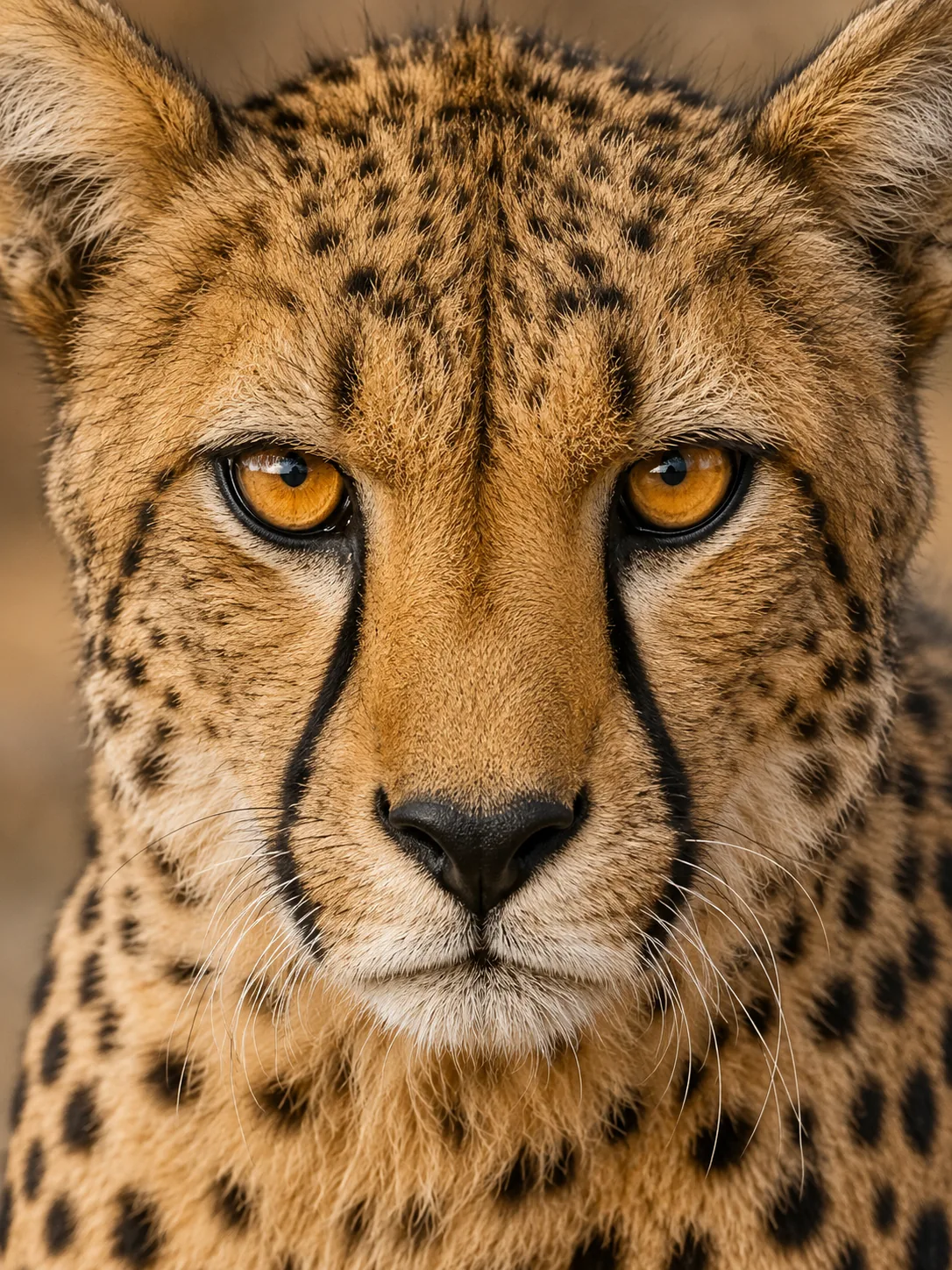 Photo Guépard Regard Intense Vie Sauvage