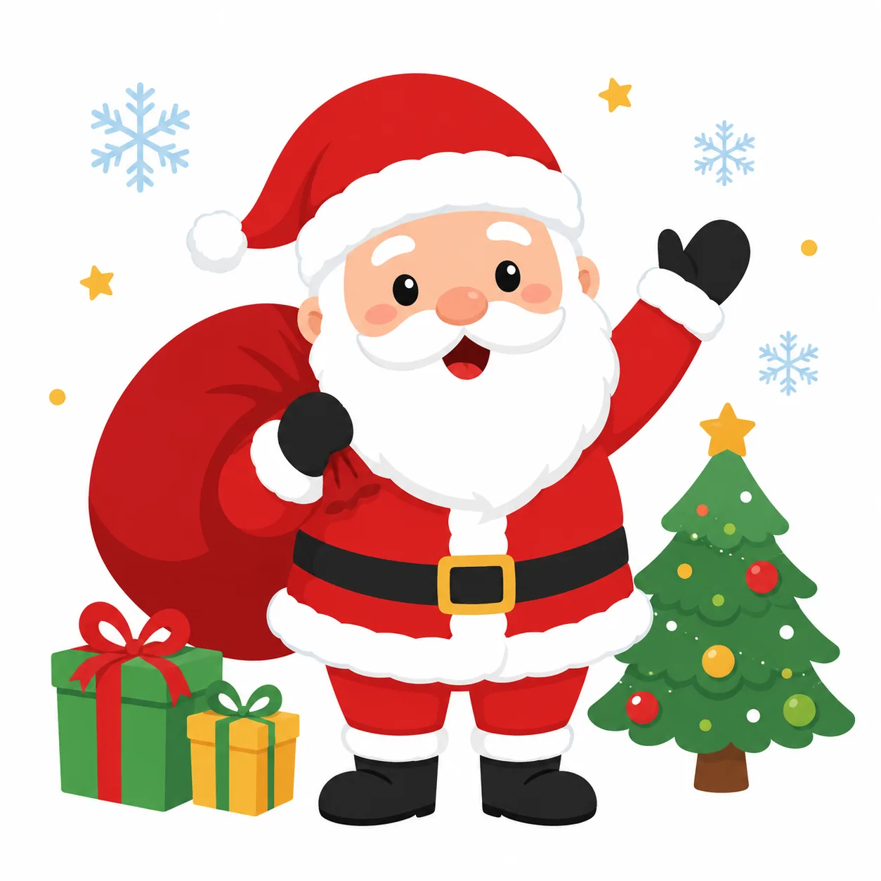 Clipart Natal Papai Noel Cartoon Fofo
