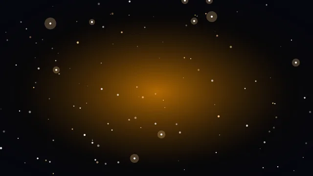 Amber Earth starry background — free HD amber earth color wallpaper 1920x1080