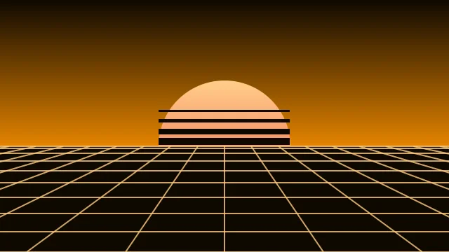 Amber Earth vaporwave background — free HD amber earth color wallpaper 1920x1080
