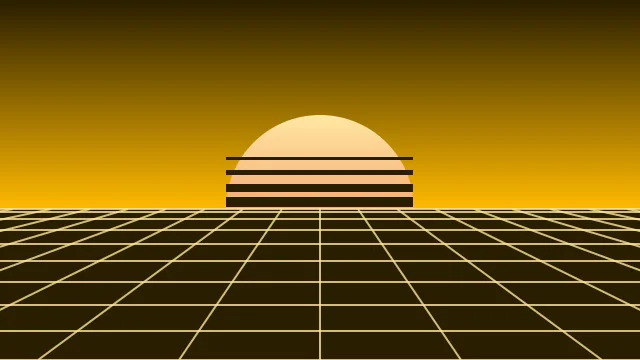 Amber Flame vaporwave background — free HD amber flame color wallpaper 1920x1080