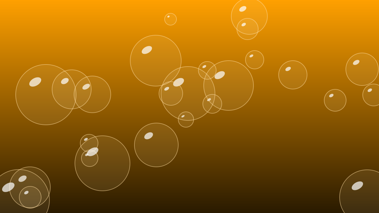 Amber Glow bubbles background — free HD amber glow color wallpaper 1920x1080