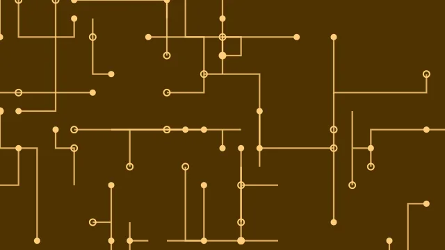 Amber Glow circuit board background — free HD amber glow color wallpaper 1920x1080