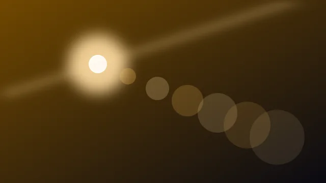 Amber Glow lens flare background — free HD amber glow color wallpaper 1920x1080