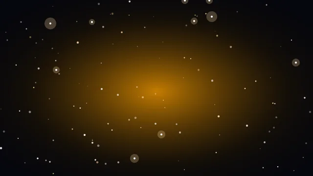 Amber Glow starry background — free HD eid background