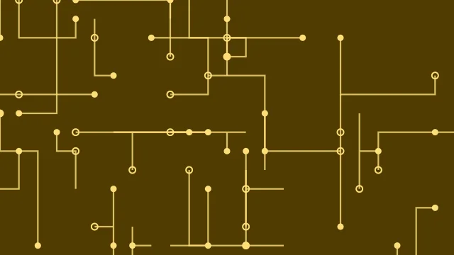 Amber Gold circuit board background — free HD amber gold color wallpaper 1920x1080