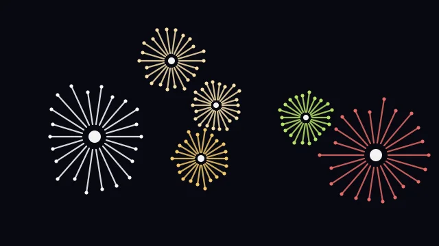 Amber Honey fireworks desktop wallpaper — free 4K amber honey wallpaper 3840x2160