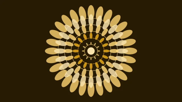 Amber Honey mandala desktop wallpaper — free 4K amber honey wallpaper 3840x2160