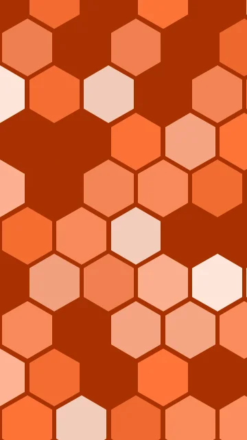 Atomic Tangerine hexagon phone wallpaper — free HD atomic tangerine mobile wallpaper 1080x1920