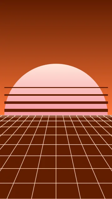 Atomic Tangerine vaporwave phone wallpaper — free HD atomic tangerine mobile wallpaper 1080x1920