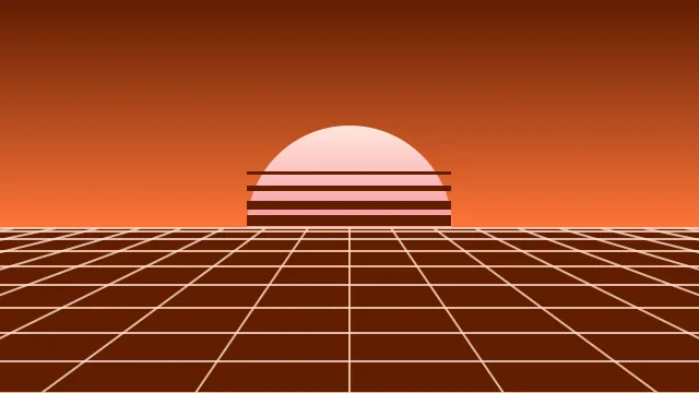 Atomic Tangerine vaporwave background — free HD atomic tangerine color wallpaper 1920x1080