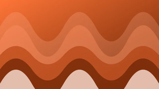 Atomic Tangerine waves background — free HD atomic tangerine color wallpaper 1920x1080