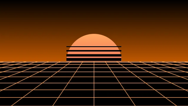 Autumn Ember vaporwave background — free HD autumn ember color wallpaper 1920x1080