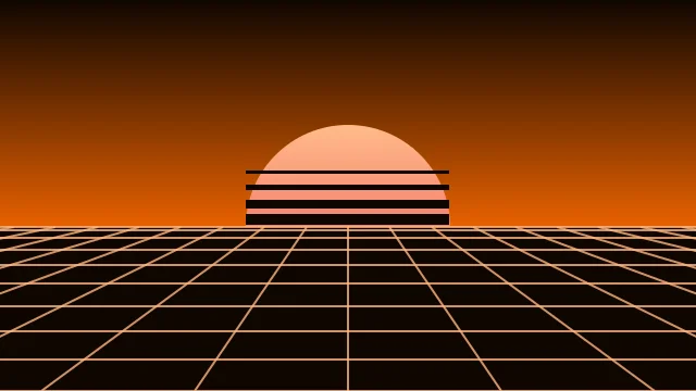 Autumn Leaf vaporwave background — free HD gaming wallpaper