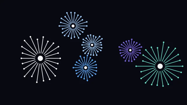 Azure Blue fireworks background — free HD azure blue color wallpaper 1920x1080