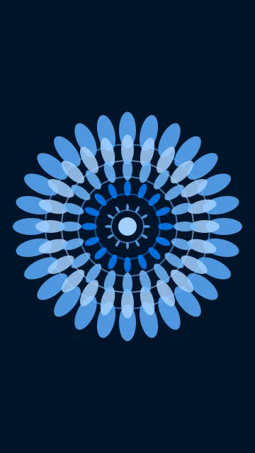 Azure Blue mandala phone wallpaper — free HD azure blue mobile wallpaper 1080x1920