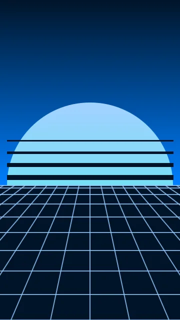 Azure Blue vaporwave phone wallpaper — free HD azure blue mobile wallpaper 1080x1920