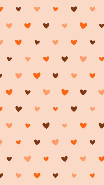 Blaze Orange hearts phone wallpaper — free HD blaze orange mobile wallpaper 1080x1920