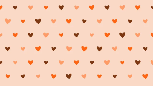 Blaze Orange hearts background — free HD blaze orange color wallpaper 1920x1080