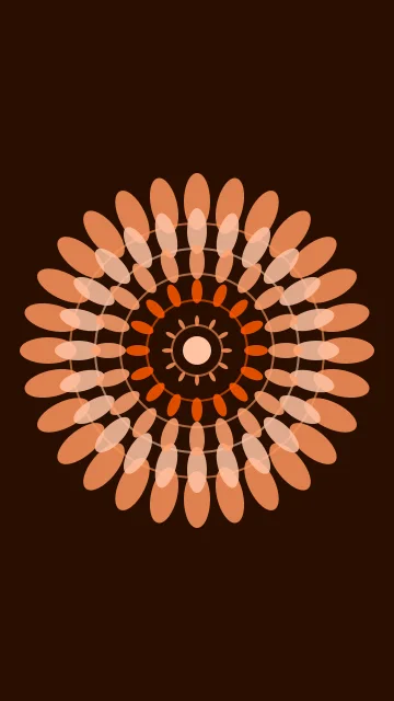 Blaze Orange mandala phone wallpaper — free HD blaze orange mobile wallpaper 1080x1920