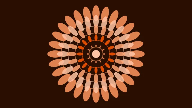 Blaze Orange mandala background — free HD blaze orange color wallpaper 1920x1080