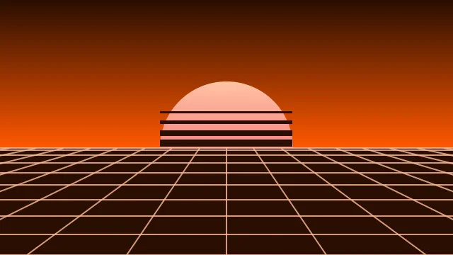 Blaze Orange vaporwave background — free HD blaze orange color wallpaper 1920x1080