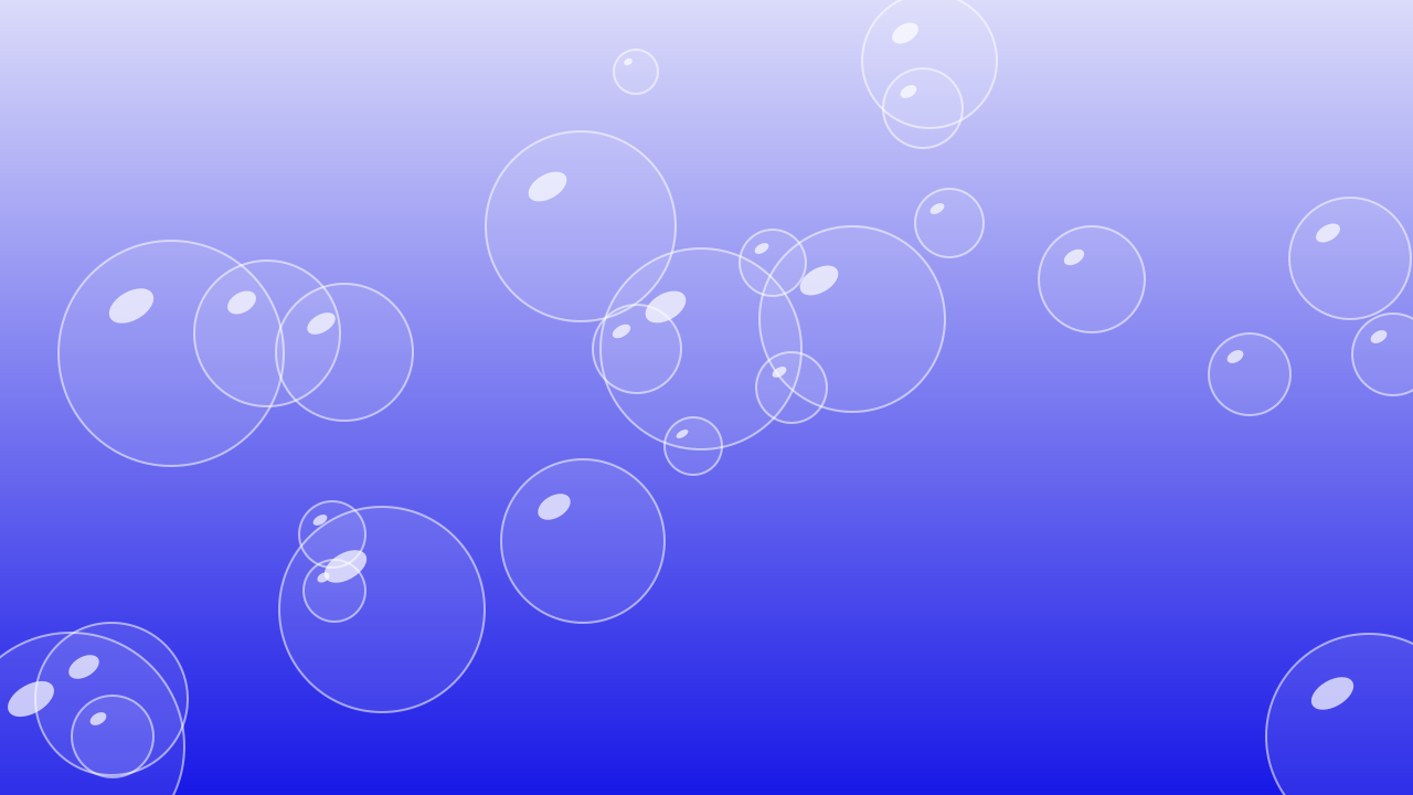 Blue 100 bubbles background — free HD blue 100 color wallpaper 1920x1080