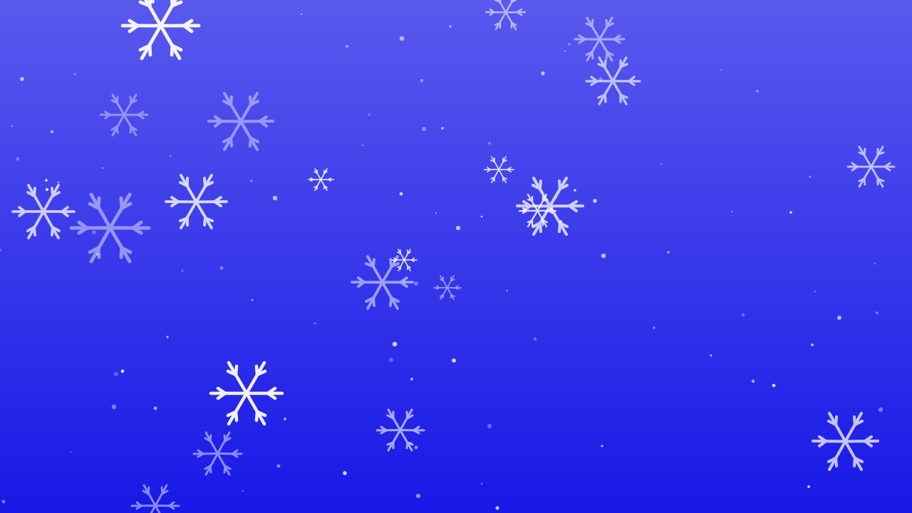 Blue 100 snowflake background — free HD blue 100 color wallpaper 1920x1080