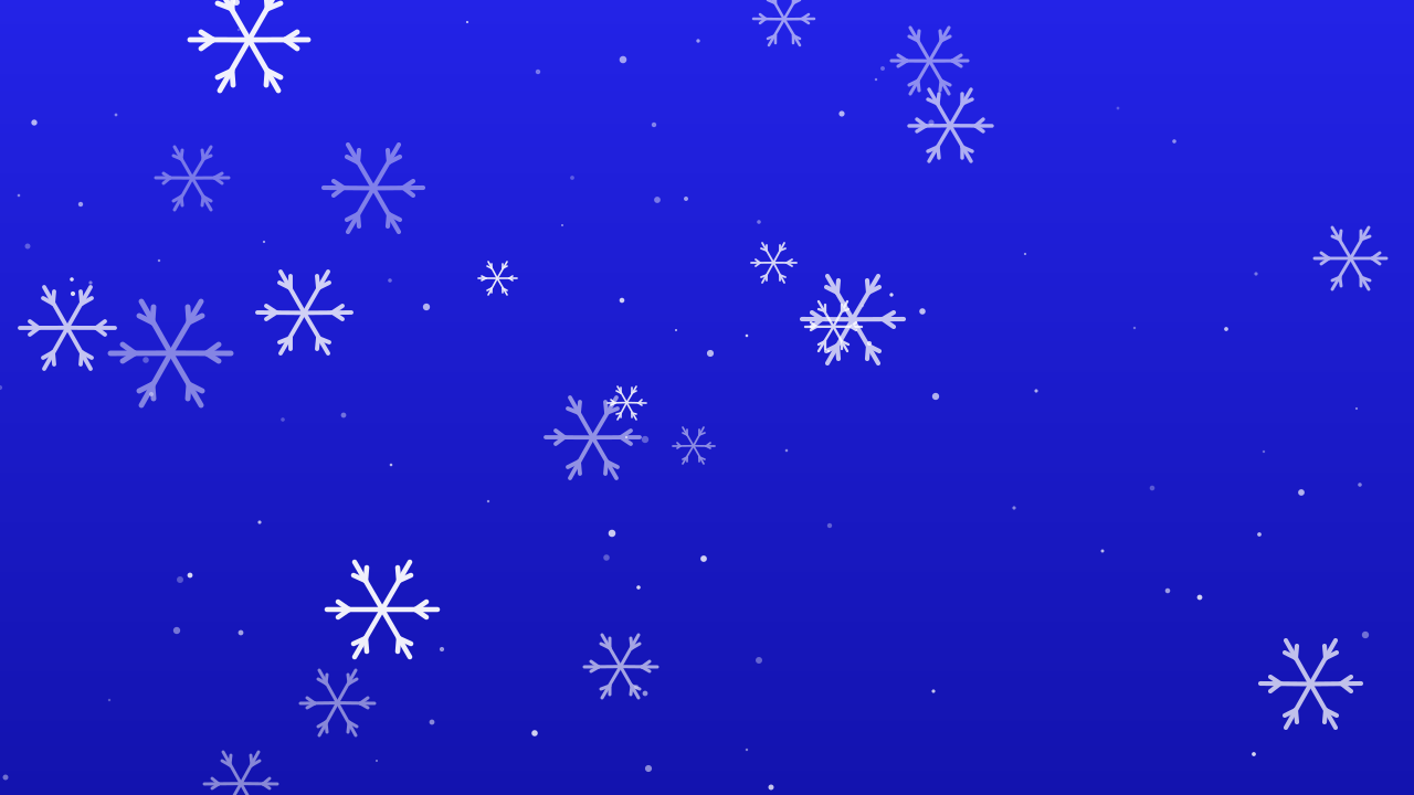 Blue 200 snowflake background — free HD blue 200 color wallpaper 1920x1080