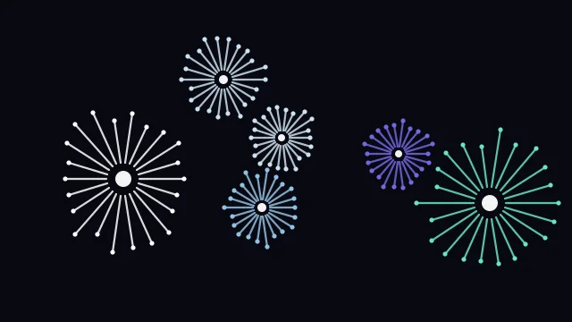Blue Bell fireworks background — free HD blue bell color wallpaper 1920x1080