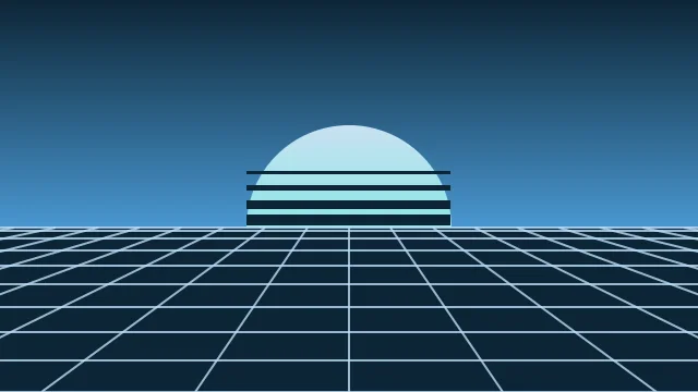 Blue Bell vaporwave background — free HD blue bell color wallpaper 1920x1080