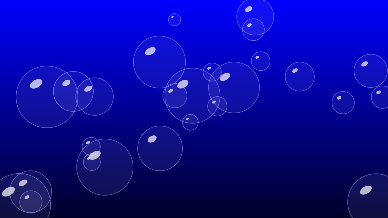 Blue bubbles background — free HD blue color wallpaper 1920x1080