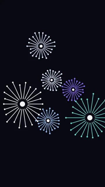 Blue Energy fireworks phone wallpaper — free HD blue energy mobile wallpaper 1080x1920