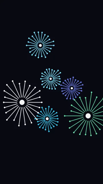 Blue Green fireworks phone wallpaper — free HD blue green mobile wallpaper 1080x1920