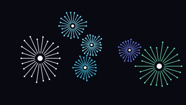 Blue Green fireworks background — free HD blue green color wallpaper 1920x1080