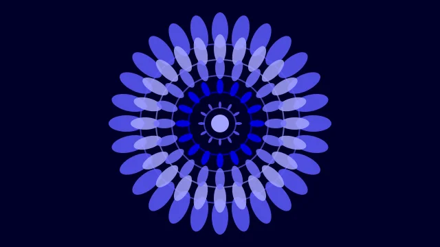 Blue mandala background — free HD blue color wallpaper 1920x1080