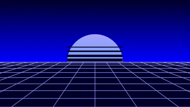 Blue vaporwave background — free HD blue color wallpaper 1920x1080