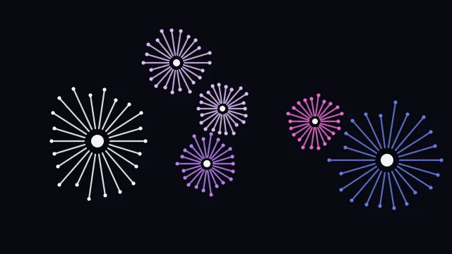 Blue Violet fireworks background — free HD blue violet color wallpaper 1920x1080