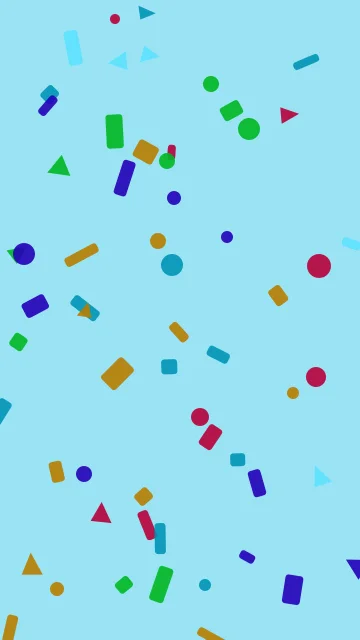 Bondi Blue confetti phone wallpaper — free HD bondi blue mobile wallpaper 1080x1920