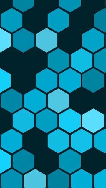 Bondi Blue hexagon phone wallpaper — free HD bondi blue mobile wallpaper 1080x1920