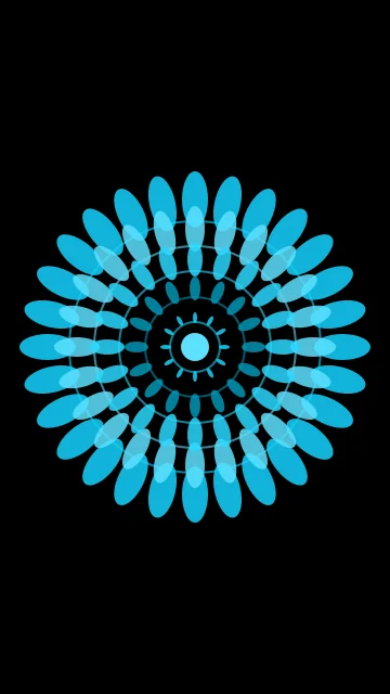 Bondi Blue mandala phone wallpaper — free HD bondi blue mobile wallpaper 1080x1920
