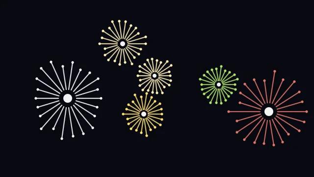 Bright Amber fireworks background — free HD bright amber color wallpaper 1920x1080