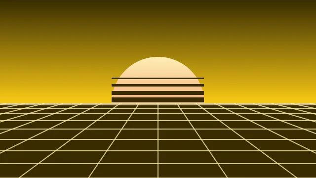 Bright Amber vaporwave background — free HD bright amber color wallpaper 1920x1080