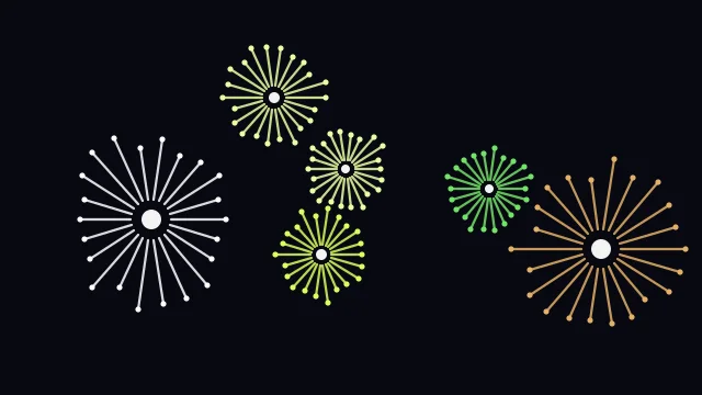 Bright Chartreuse fireworks background — free HD bright chartreuse color wallpaper 1920x1080