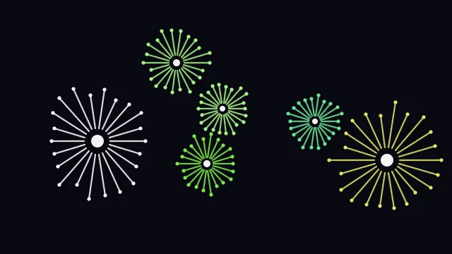 Bright Fern fireworks background — free HD bright fern color wallpaper 1920x1080