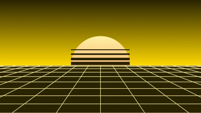 Bright Gold vaporwave desktop wallpaper — free 4K bright gold wallpaper 3840x2160