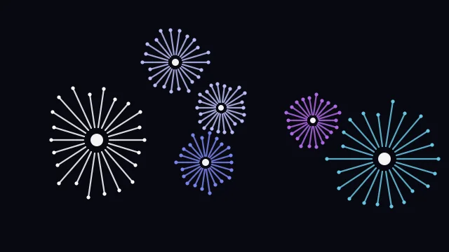 Bright Indigo fireworks background — free HD bright indigo color wallpaper 1920x1080